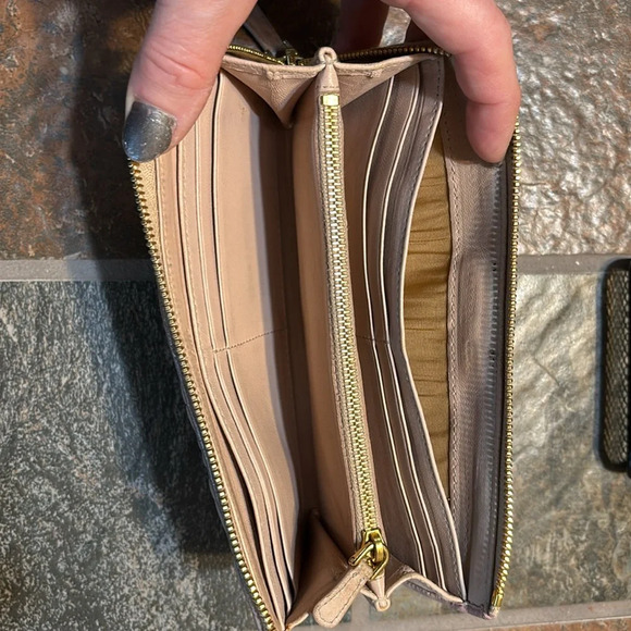 Miu Miu Leather Zip Around Wallet GUC - Picture 3 of 8